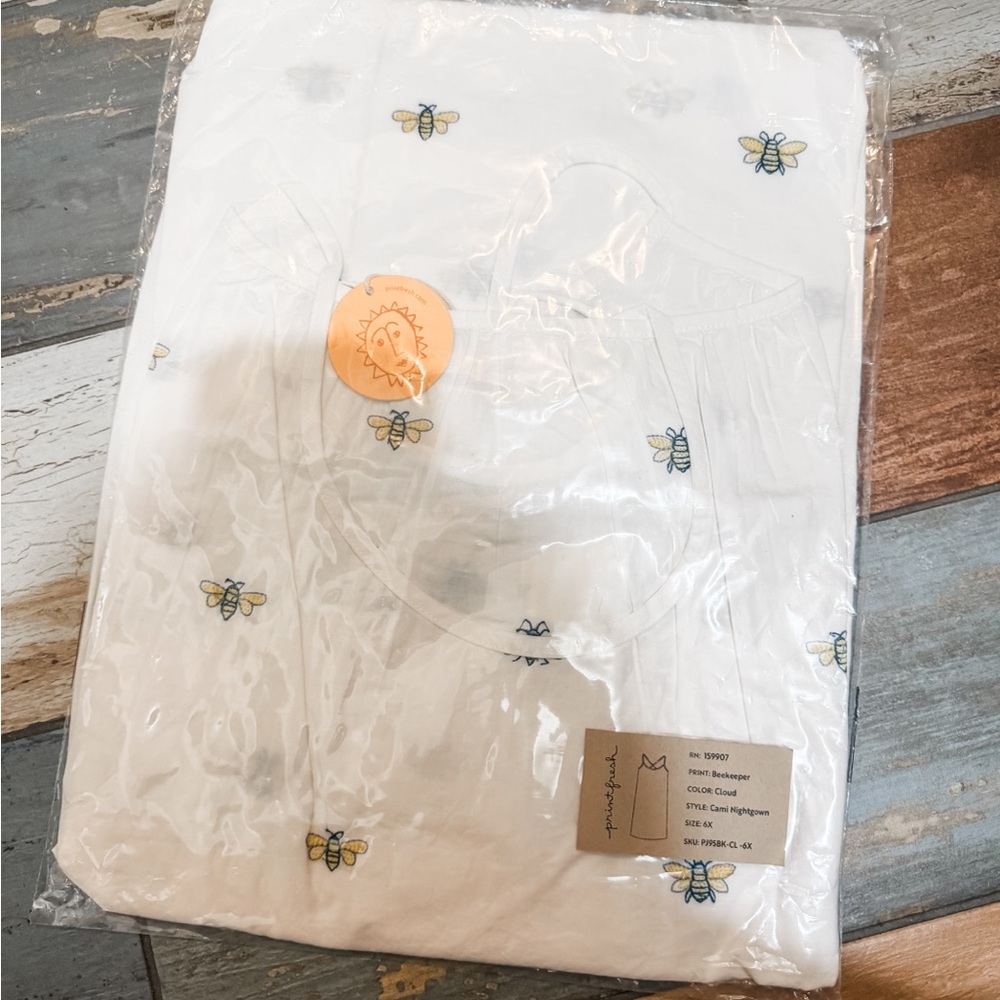 NWT Printfresh Cami Nightgown in Embroidered Beekeeper 6X